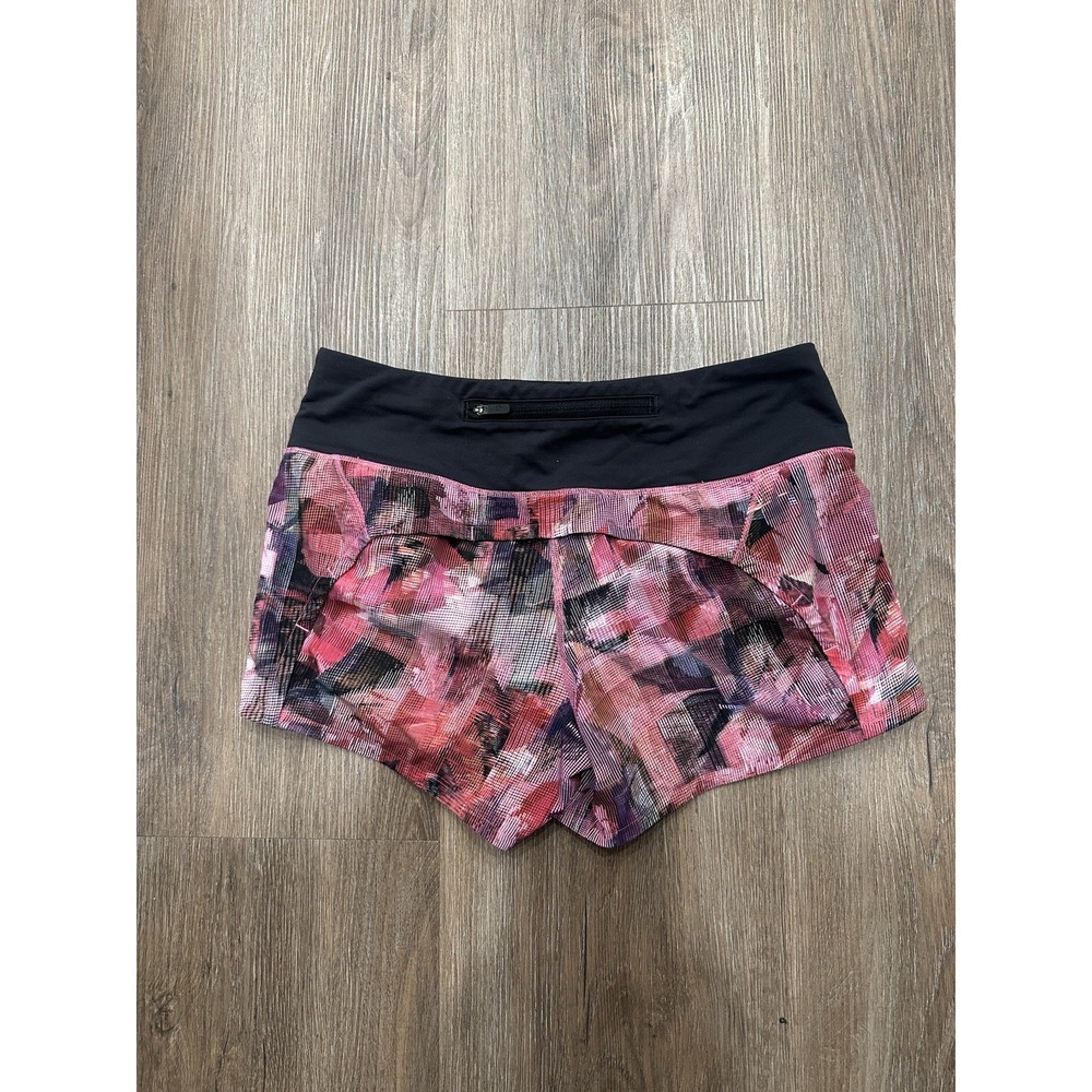 Lululemon Run Times Short 4" in Sun Dazed Multi Pink Print Size 4